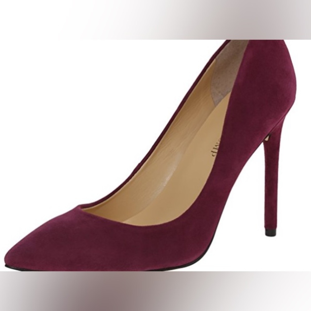 Ivanka Trump Burgundy Suede Heels